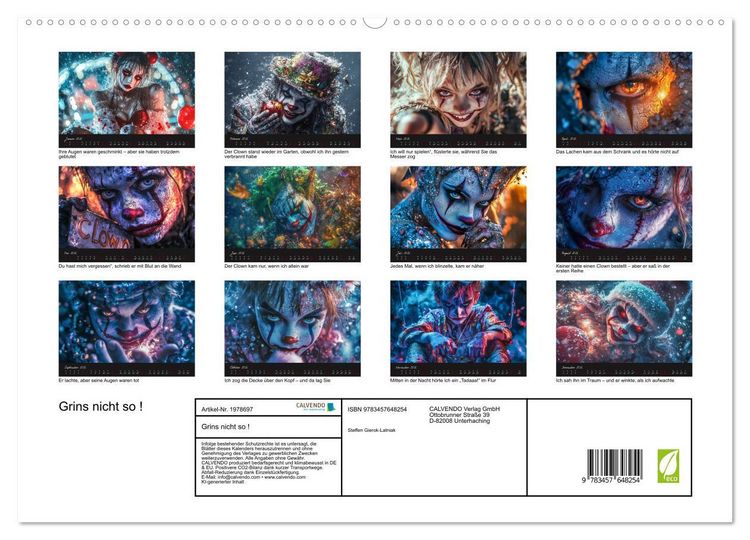 Produktbild: Grins nicht so ! (hochwertiger Premium Wandkalender 2026 DIN A2 quer), Kunstdruck in Hochglanz