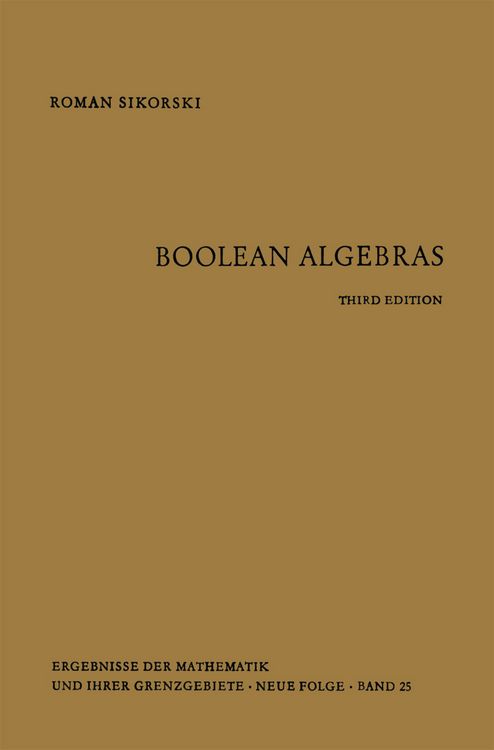 Produktbild: Boolean Algebras