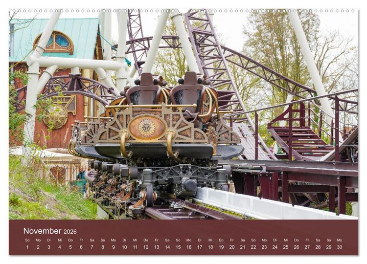 Produktbild: Abenteuer Achterbahn (Wandkalender 2026 DIN A2 quer), CALVENDO Monatskalender