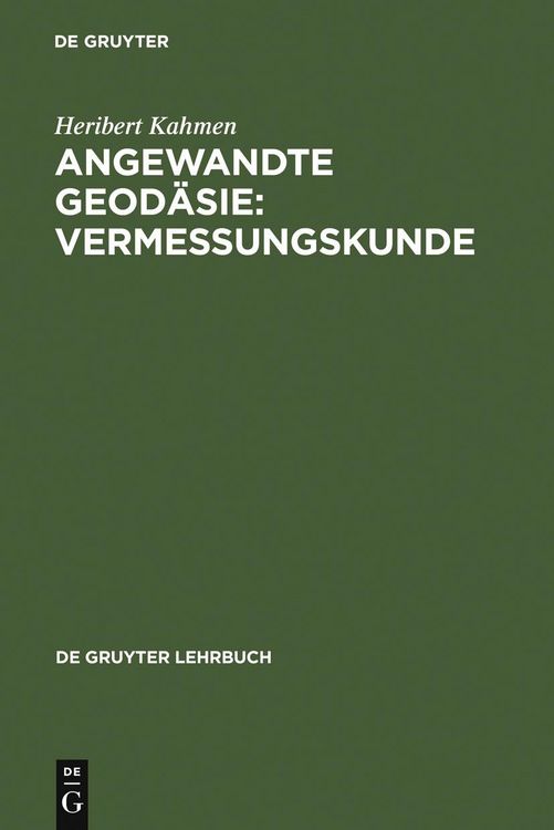 Produktbild: Angewandte Geod&auml;sie: Vermessungskunde