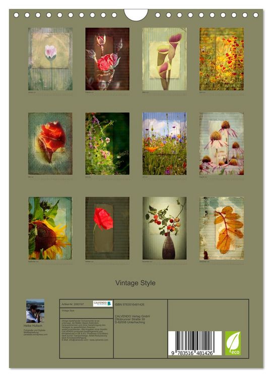 Produktbild: Vintage Style (Wandkalender 2026 DIN A4 hoch), CALVENDO Monatskalender