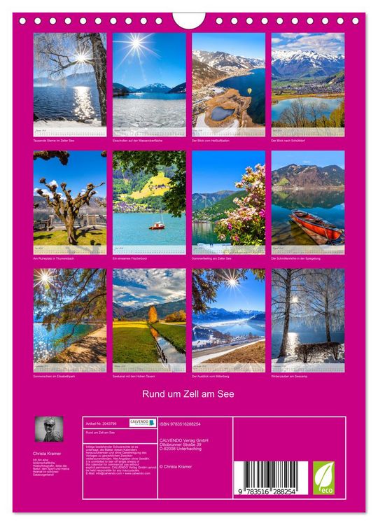 Produktbild: Rund um Zell am See (Wandkalender 2026 DIN A4 hoch), CALVENDO Monatskalender
