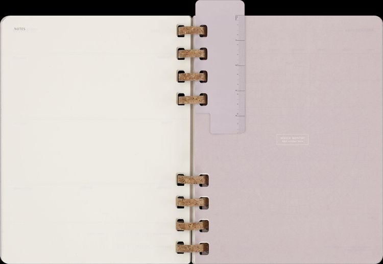 Produktbild: Moleskine Undatierter Life Kalender Mit Spiralbindung, Xl, Wochen-Monatskalender, Fester Einband, Crush Grape