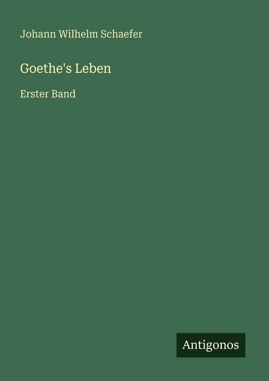Produktbild: Goethe's Leben