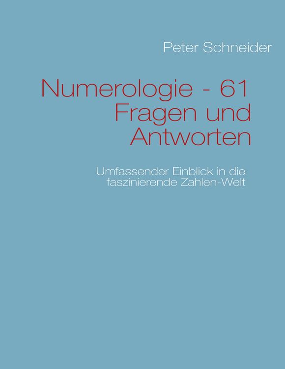 Produktbild: Numerologie - 61 Fragen und Antworten