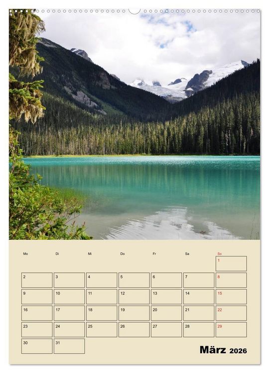 Produktbild: Kanadas gro&szlig;e Seen / Planer (hochwertiger Premium Wandkalender 2026 DIN A2 hoch), Kunstdruck in Hochglanz