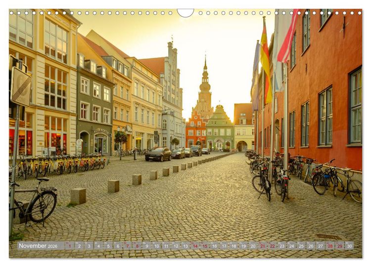 Produktbild: Ein Blick auf die Hansestadt Greifswald (Wandkalender 2026 DIN A3 quer), CALVENDO Monatskalender