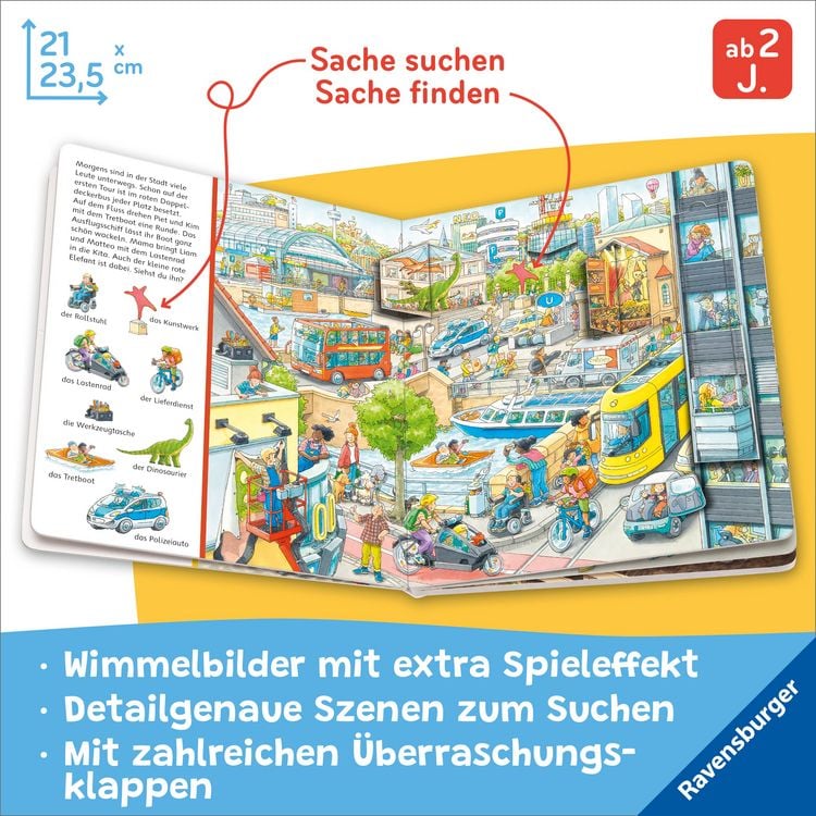 Produktbild: Mein Sachen suchen Wimmelbuch: In der Stadt