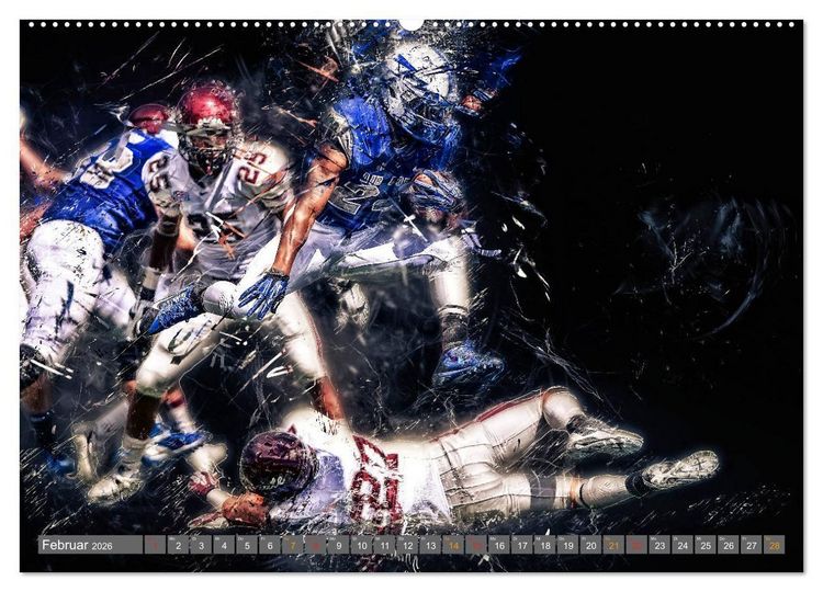 Produktbild: American Football - so cool (Wandkalender 2026 DIN A2 quer), CALVENDO Monatskalender