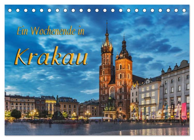 Produktbild: Ein Wochenende in Krakau (Tischkalender 2026 DIN A5 quer), CALVENDO Monatskalender