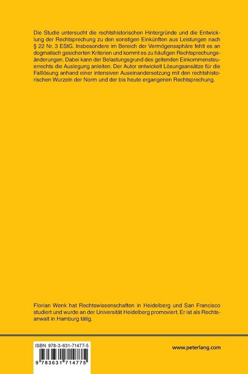 Produktbild: Eink&uuml;nfte aus Leistungen nach &sect; 22 Nr. 3 EStG