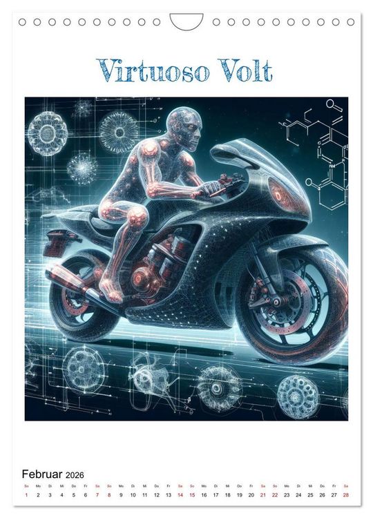 Produktbild: Motorr&auml;der der Zukunft (Wandkalender 2026 DIN A4 hoch), CALVENDO Monatskalender