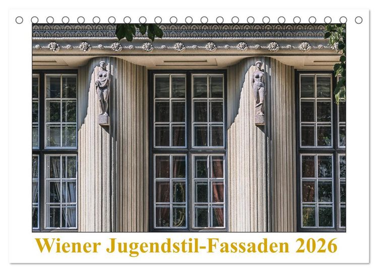 Produktbild: Wiener Jugendstil-Fassaden (Tischkalender 2026 DIN A5 quer), CALVENDO Monatskalender