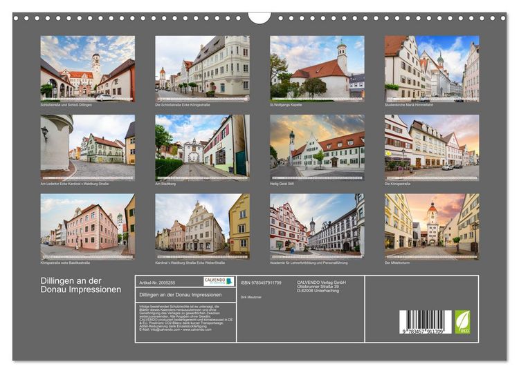Produktbild: Dillingen an der Donau Impressionen (Wandkalender 2026 DIN A3 quer), CALVENDO Monatskalender
