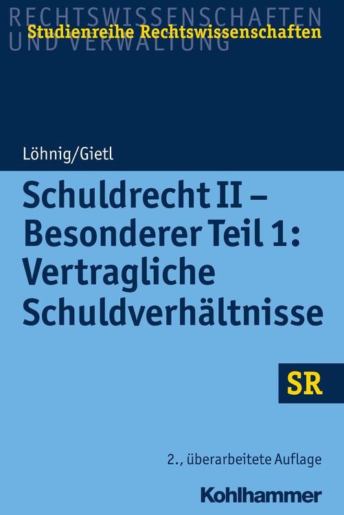Produktbild: Schuldrecht II - Besonderer Teil 1: Vertragliche Schuldverhältnisse