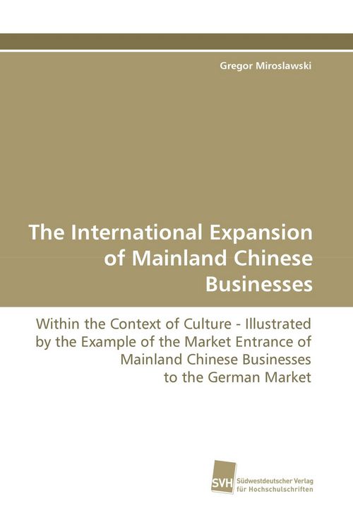 Produktbild: The International Expansion of Mainland Chinese Businesses