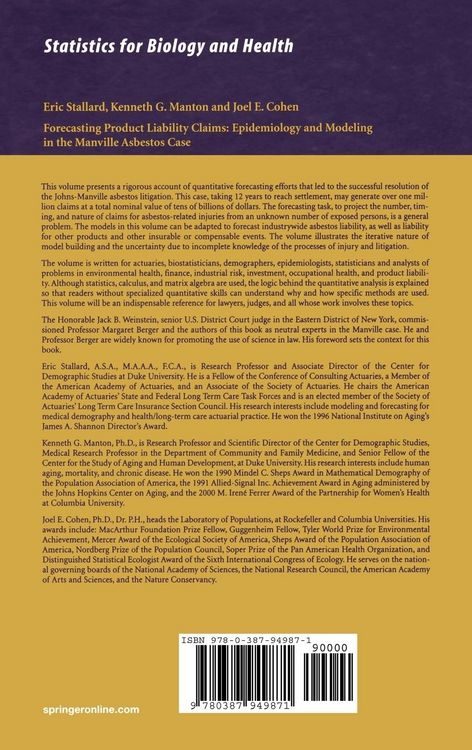 Produktbild: Forecasting Product Liability Claims