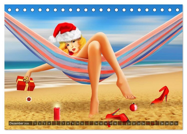 Produktbild: Pin-Up Girls im Retro Style by Mausopardia (Tischkalender 2026 DIN A5 quer), CALVENDO Monatskalender