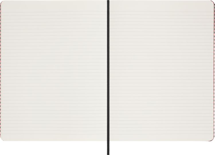 Produktbild: Moleskine Shine Sammlerbox Notizbuch rot (XL, liniert, fester Einband) Umschlag rot Kaweco F&uuml;llfederhalter, schwarz