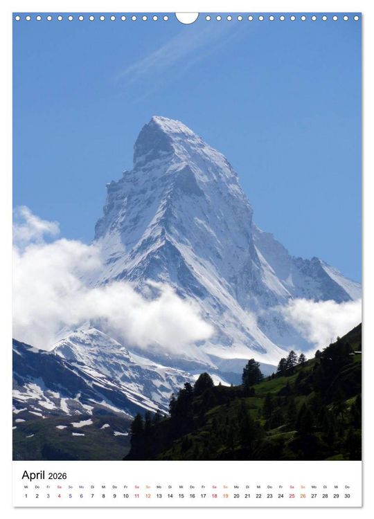 Produktbild: Horu Matterhorn im Hochformat (Wandkalender 2026 DIN A3 hoch), CALVENDO Monatskalender
