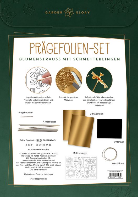 Produktbild: Pr&auml;gefolien-Set Blumenstrau&szlig;