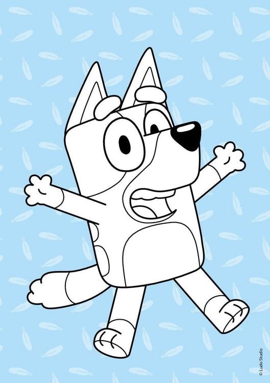 Produktbild: Bluey Mal- und R&auml;tselblock f&uuml;r Kinder ab 4 Jahren
