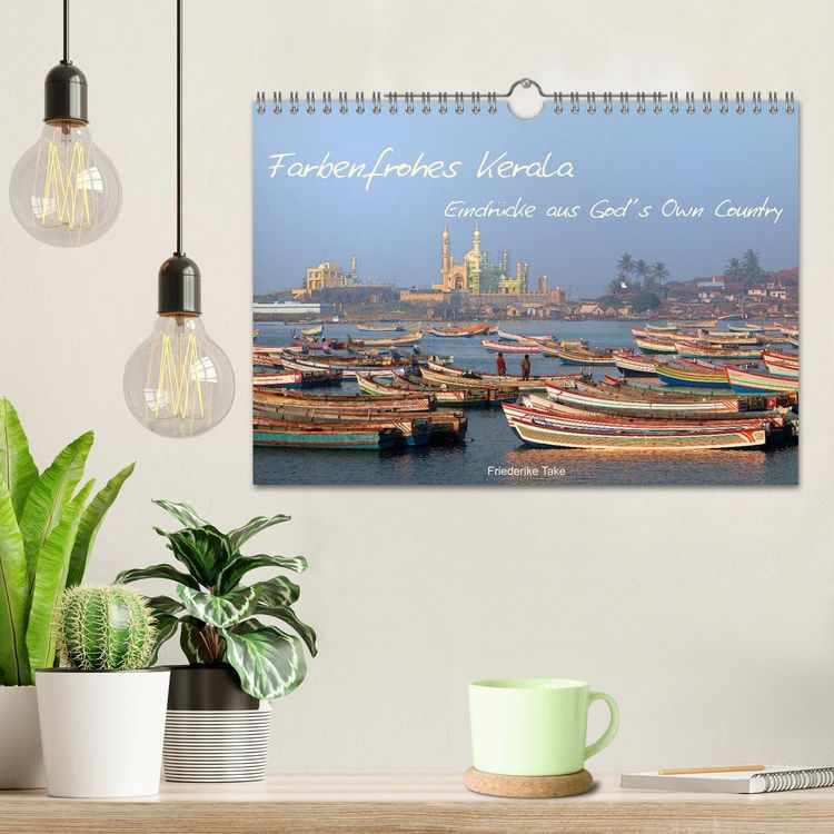 Produktbild: Farbenfrohes Kerala - Eindr&uuml;cke aus God&acute;s Own Country (Wandkalender 2026 DIN A4 quer), CALVENDO Monatskalender