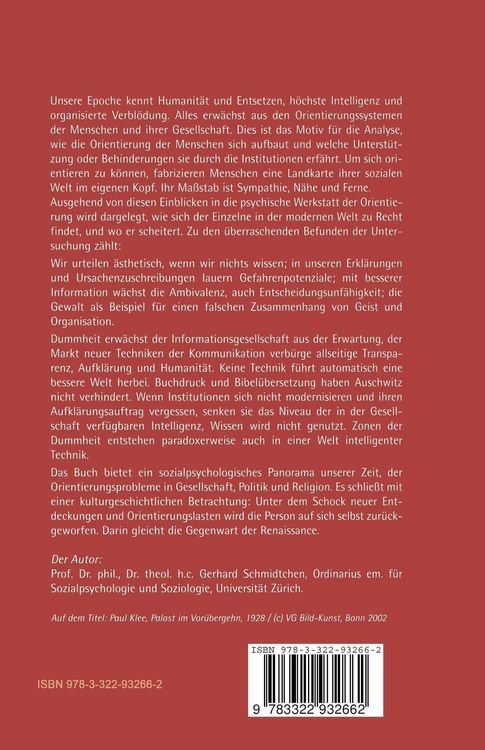 Produktbild: Die Dummheit der Informationsgesellschaft