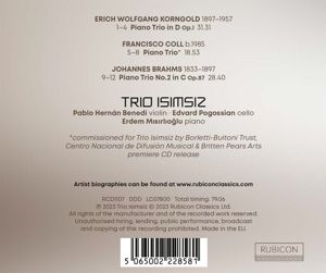 Produktbild: Brahms,Coll,Korngold: Trio Isimsiz