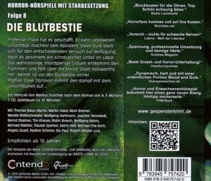 Produktbild: Morland, A: Gespenster-Krimi 8/Blutbestie/CD