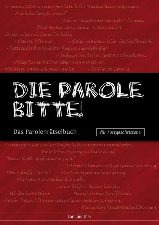 Produktbild: Die Parole, bitte!