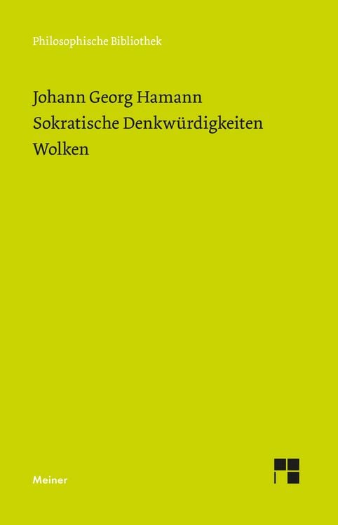 Produktbild: Sokratische Denkw&uuml;rdigkeiten. Wolken