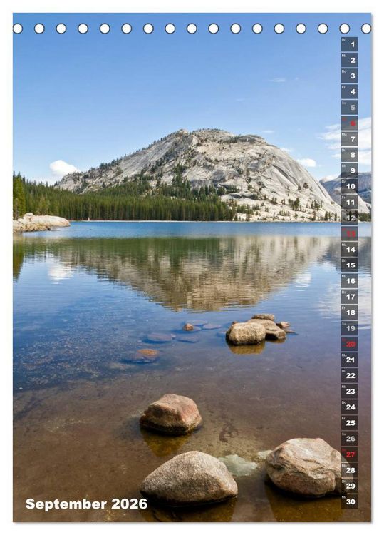 Produktbild: YOSEMITE VALLEY Natur Pur (Tischkalender 2026 DIN A5 hoch), CALVENDO Monatskalender