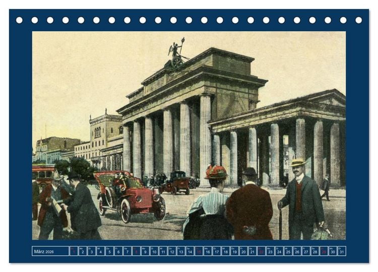 Produktbild: Historisches Berlin von 1888 bis 1918 (Tischkalender 2026 DIN A5 quer), CALVENDO Monatskalender