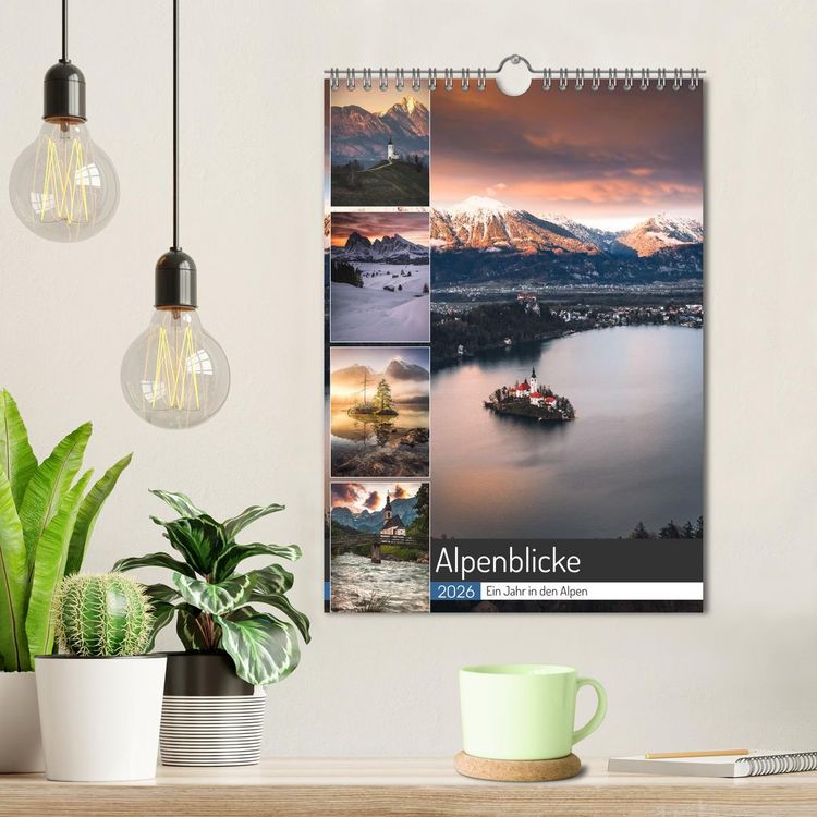 Produktbild: Alpenblicke - Ein Jahr in den Alpen (Wandkalender 2026 DIN A4 hoch), CALVENDO Monatskalender