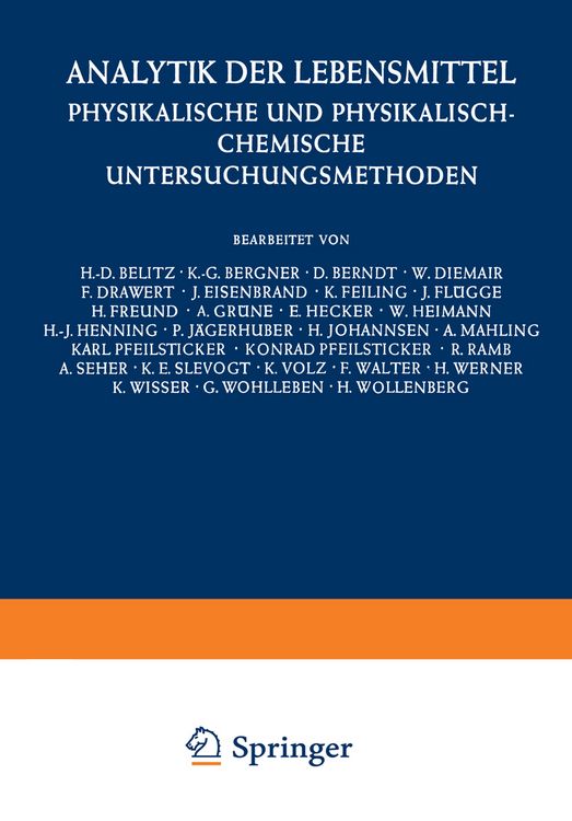 Produktbild: Analytik der Lebensmittel