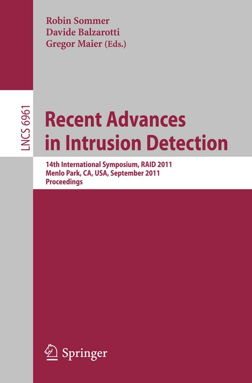 Produktbild: Recent Advances in Intrusion Detection