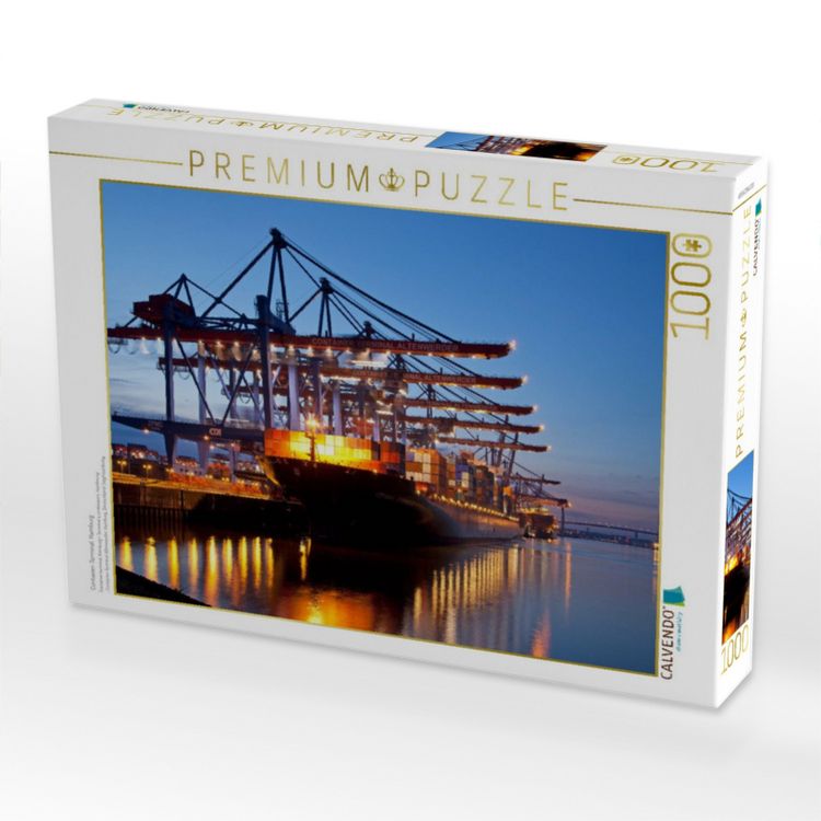 Produktbild: CALVENDO Puzzle Container-Terminal, Hamburg | 1000 Teile Lege-Gr&ouml;&szlig;e 64x48cm Foto-Puzzle f&uuml;r gl&uuml;ckliche Stunden