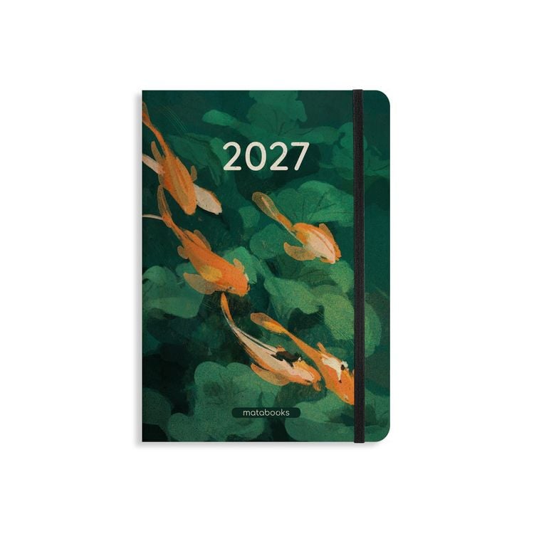 Produktbild: matabooks &ndash; A5 Kalender Samaya 2027 Farbe: Pond Green (DE/EN)