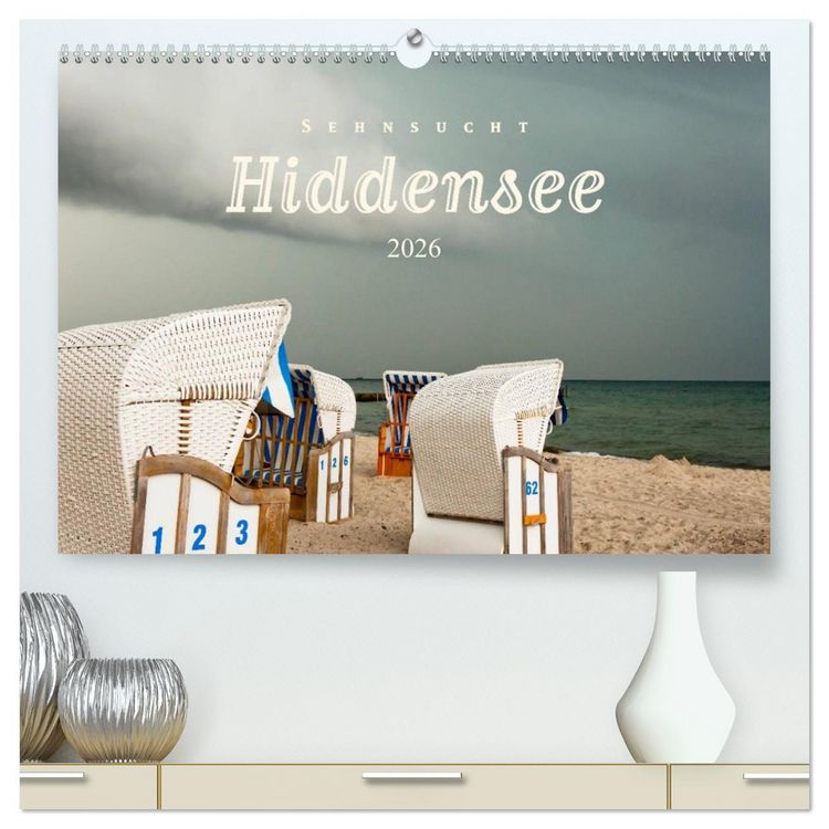 Produktbild: Sehnsucht Hiddensee 2026 (hochwertiger Premium Wandkalender 2026 DIN A2 quer), Kunstdruck in Hochglanz