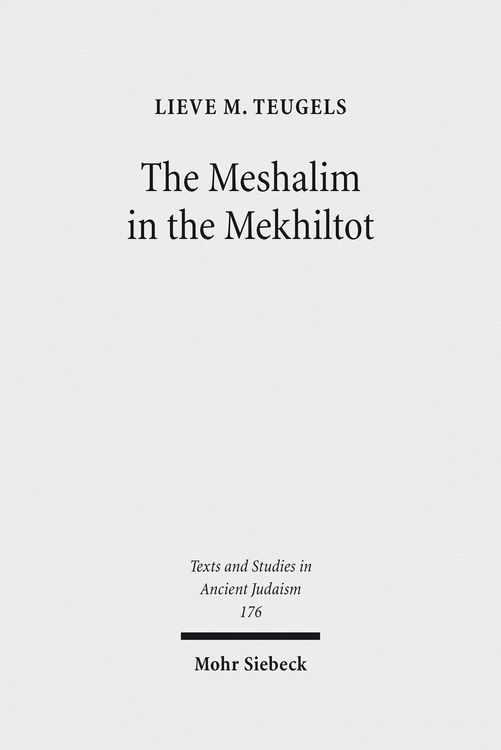 Produktbild: The Meshalim in the Mekhiltot