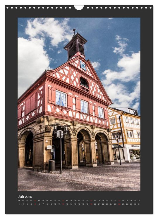 Produktbild: Waiblingen - Spaziergang durch die Altstadt (Wandkalender 2026 DIN A3 hoch), CALVENDO Monatskalender
