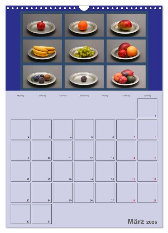 Produktbild: Food (Wandkalender 2026 DIN A3 hoch), CALVENDO Monatskalender