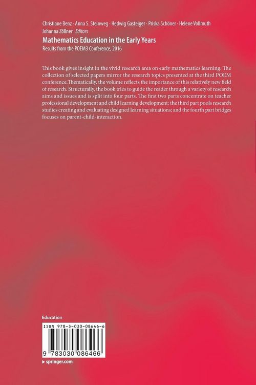 Produktbild: Mathematics Education in the Early Years