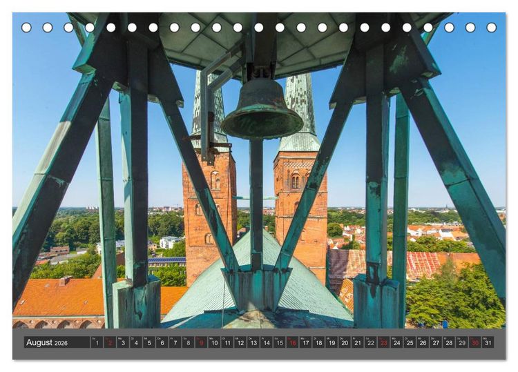 Produktbild: Die Hansestadt L&uuml;beck (Tischkalender 2026 DIN A5 quer), CALVENDO Monatskalender