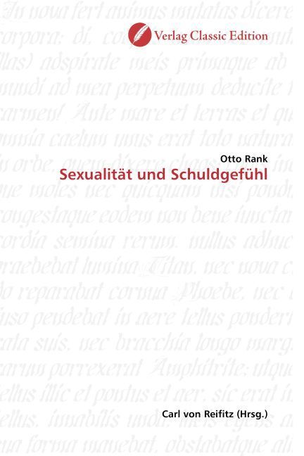Produktbild: Rank, O: Sexualit&auml;t und Schuldgef&uuml;hl