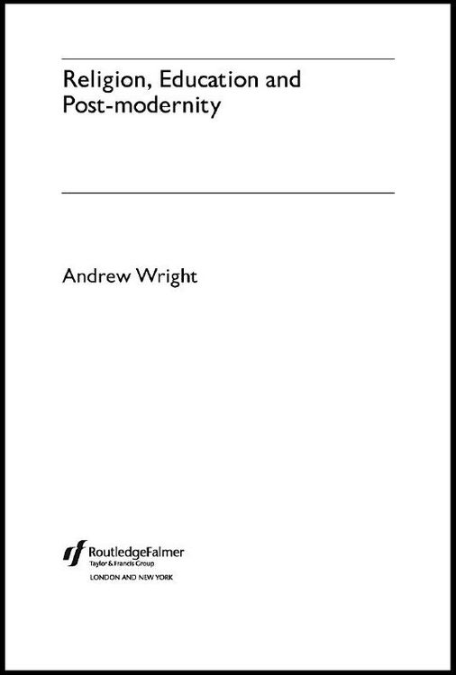 Produktbild: Religion, Education and Post-Modernity