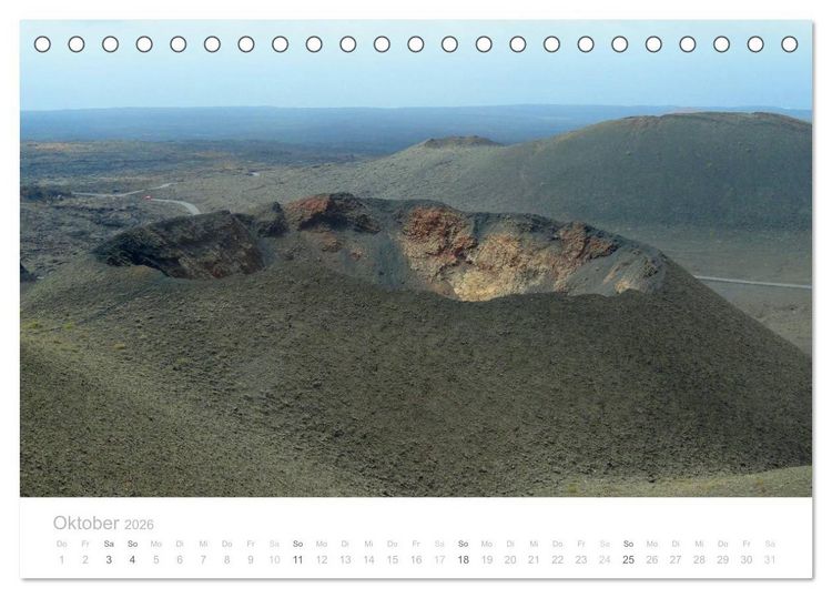Produktbild: Die unwirkliche Welt von Lanzarote (Tischkalender 2026 DIN A5 quer), CALVENDO Monatskalender