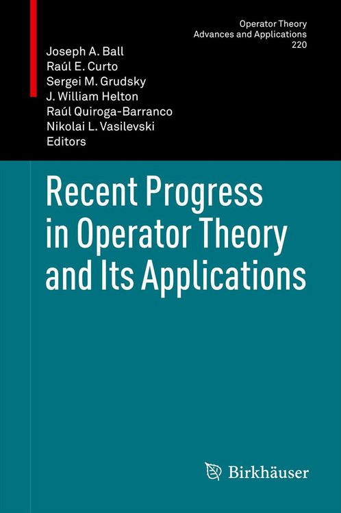 Produktbild: Recent Progress in Operator Theory and Its Applications
