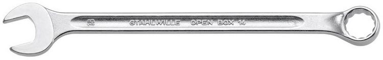 Produktbild: Ringmaulschl&uuml;ssel OPEN-BOX 14 SW 14mm L.210mm Form B CR-A-STA STAHLWILLE